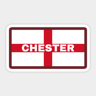 Chester City in English Flag Sticker